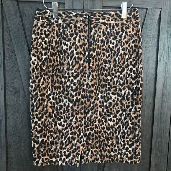 Loft Leopard Print Pencil Skirt - Picture 3 of 5